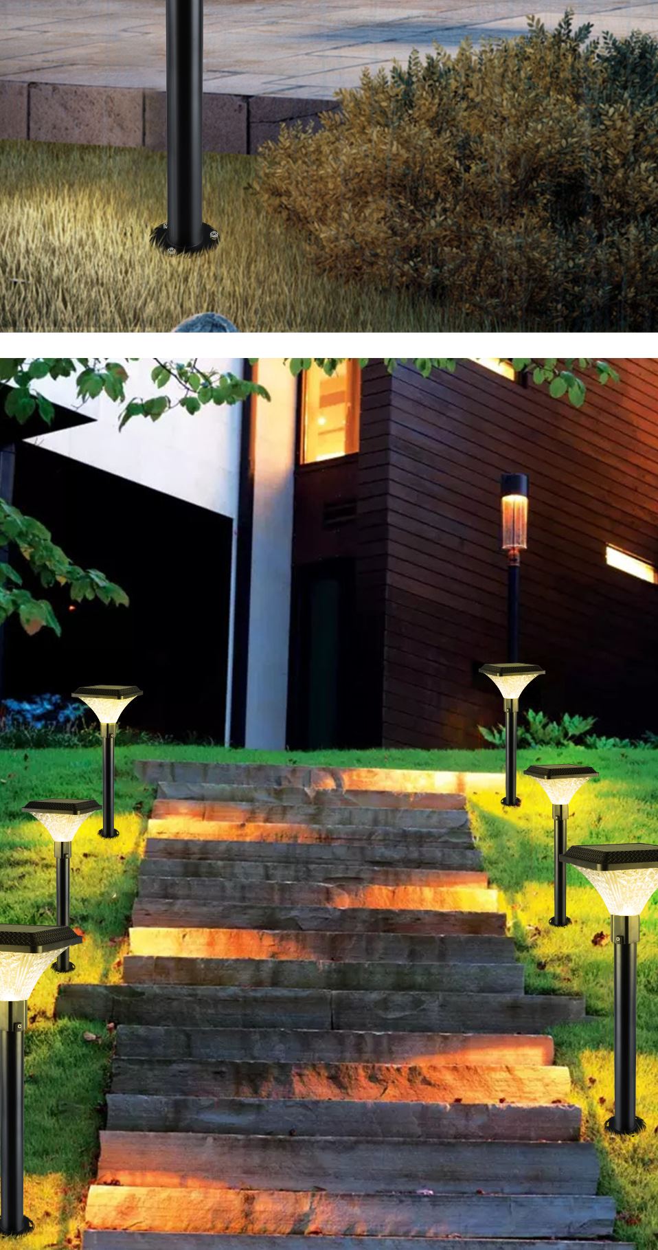 Solar Powered 3-Color Light Sensor Outdoor Wall Lamp, Remote Control Waterproof Villa Balcony & Courtyard Garden Light
