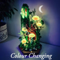 Handmade RGB Mushroom Lamp – Color-Shifting Fairy Diorama, USB Rechargeable LED