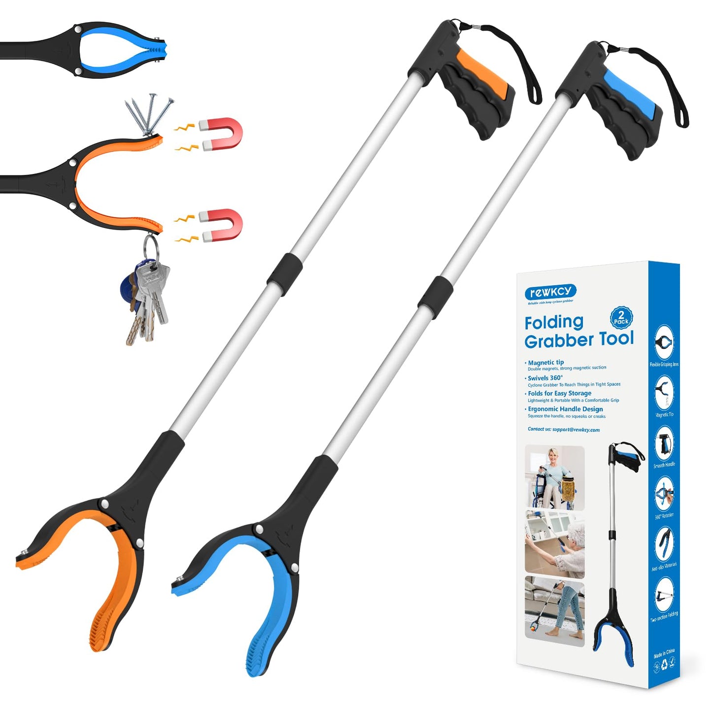 32" Foldable Grabber Reacher Tool – Your Extra Hand for Everyday Tasks