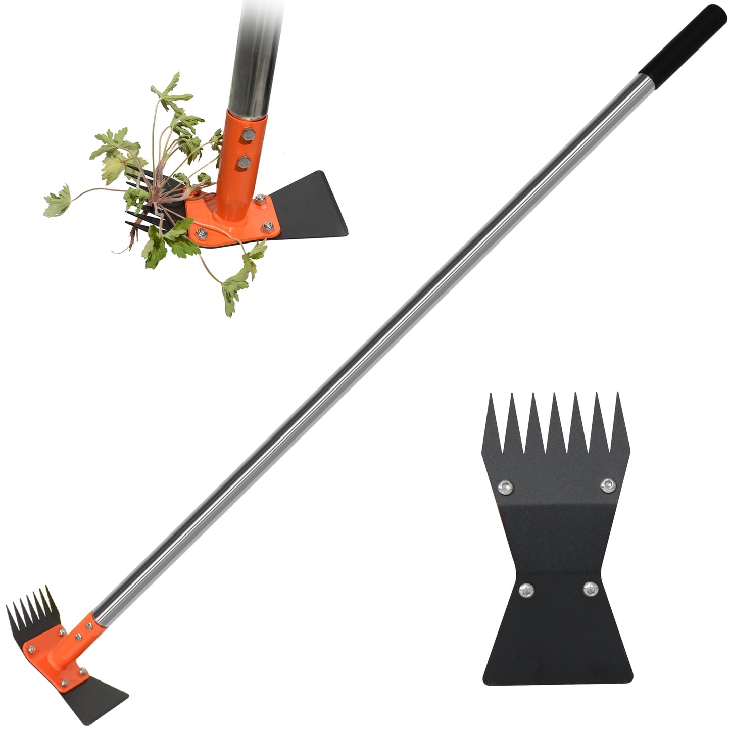 2-in-1 Garden Hoe & Weed Puller Tool – One Tool for Weeding & Soil Prep