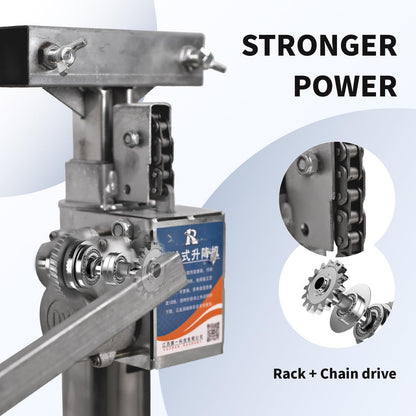 2-Pack 440lbs Cabinet Lift Jack with Electric Drill Support – Install Cabinets Alone, Faster & Safer